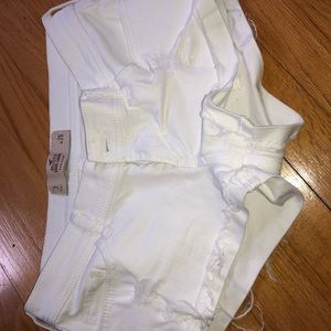 White low waisted shorts
